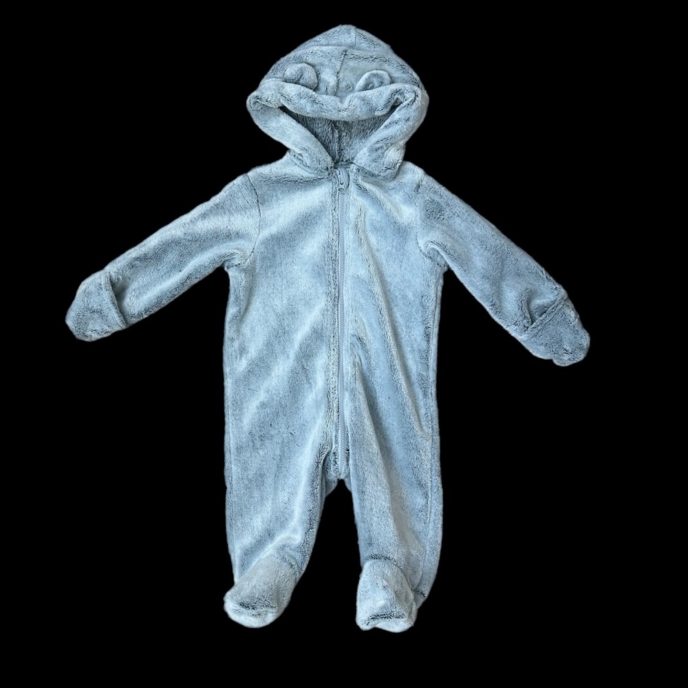 Cozy First Impressions Gray Kids One Piece